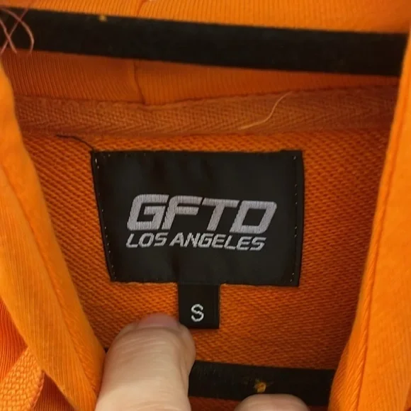 New GFTD Los Angeles Hoodie size Small pit to pit is 23 length 27. - Picture 3 of 5